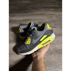 Nike Air Max 90 Essential Dark Grey Volt Neon Yellow Mens Size 8
